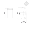 SANITARIOS GARDA DEPOSITO CON VALVULA DOBLE DESCARGA PIAZZA [B0405]