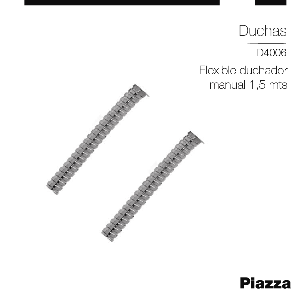 FLEXIBLE DUCHADOR MANUAL 1,5mts PIAZZA [D4006]