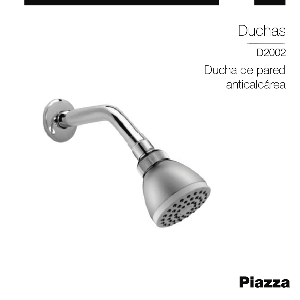 DUCHA DE PARED ANTICALCÁREA PIAZZA [D2002]