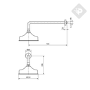 ACCESORIO FLOR DUCHA TERME ANTIGUA CROMADO - PIAZZA [54001]