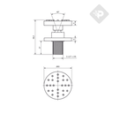 ACCESORIOS JETS METÁLICOS TERME DIRECCIONABLES x2 UNIDADES CROMADO - PIAZZA [54004]