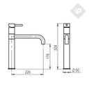 GRIFERÍA COCINA MONOCOMANDO VECTOR BLANCO - HIDROMET - 10 AÑOS DE GARANTÍA [42170BLBL]