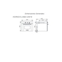 HORNO MULTIGAS CON GRILL ELÉCTRICO HX18 - CON LUZ, TIMER DIGITAL, SPIEDO Y TERMOSTATO - 60CMX60CM - ACERO INOXIDABLE - DOMEC [62213]