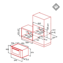 HORNO ELECTRICO MULTIFUNCION 90lts NEGRO DE 90CM - NODOR [MO9600DB]