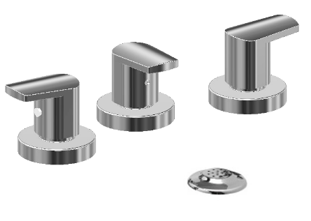 GRIFERÍA BICOMANDO VIVA NOVA BIDET CROMADO - HYDROS  [404211]