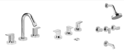 GRIFERÍA VIVA NOVA SET DE BAÑO - LAVATORIO BIDET DUCHA DE EMBUTIR - CROMADO - HYDROS [904211]