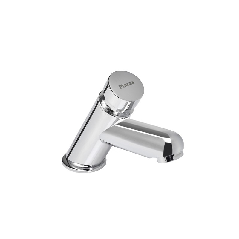 GRIFERÍA MONOCOMANDO PIAZZAMATIC TEMPORIZADO LAVATORIO MESADA 45º CROMADO - PIAZZA [43010]
