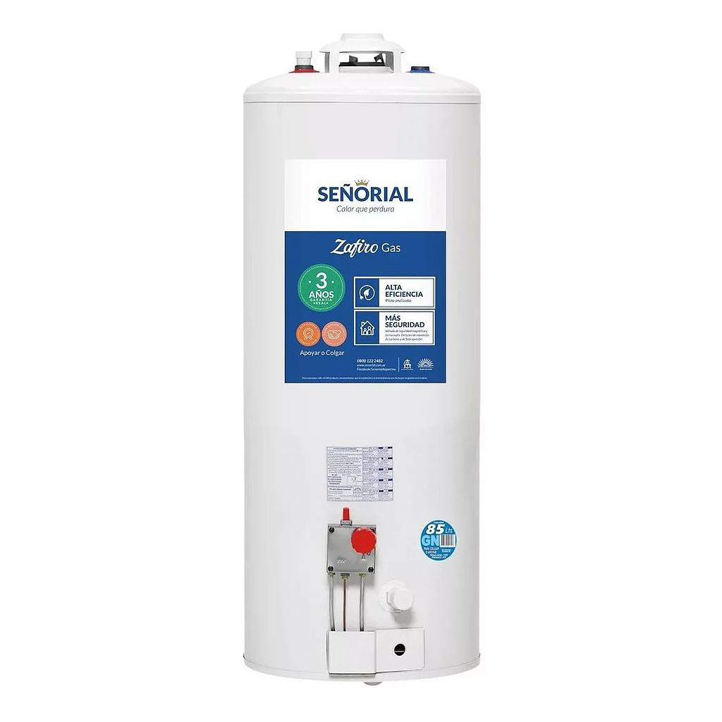 TERMOTANQUE MULTIGAS ZAFIRO 85l PARA APOYAR/COLGAR - SEÑORIAL  [TSZ-85]