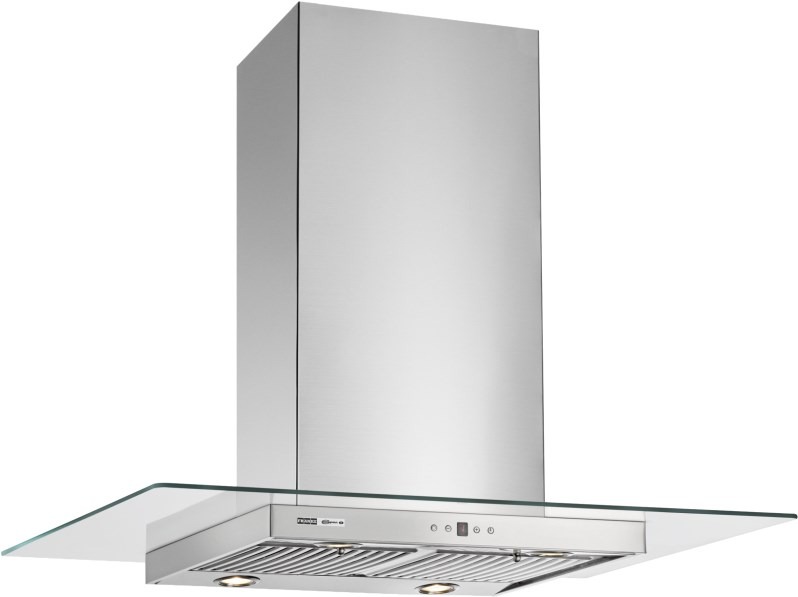 CAMPANA PARA PARED VETRO 90CM - 3 VELOCIDADES - TURBINA DOBLE - ACERO Y VIDRIO - SPAR - [6325-816]