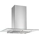 CAMPANA PARA PARED VETRO 90CM - 3 VELOCIDADES - TURBINA DOBLE - ACERO Y VIDRIO - SPAR - [6325-816]