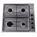 ANAFE MULTIGAS 4 HORNALLAS CON REJILLAS DE ALAMBRE ESMALTADAS - ACERO INOXIDABLE - FLORENCIA [FLOR6738I]