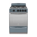 COCINA MULTIGAS 4 HORNALLAS CON REJILLAS DIVIDIDAS  - EFICIENCIA ENERGÉNITCA A+ - CRISTAL ESPEJADO - PARRILLA - GRIS - ORMAY [INOX]