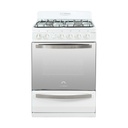 COCINA MULTIGAS 4 HORNALLAS CON REJILLAS DIVIDIDAS  - EFICIENCIA ENERGÉNITCA A+ - CRISTAL ESPEJADO - PARRILLA DESLIZANTE - LUZ - BLANCO - ORMAY [EVELYN BL]