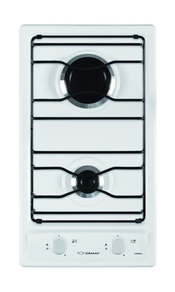 ANAFE MULTIGAS 2 HORNALLAS CON REJILLAS DE ALAMBRE  - EFICIENCIA ENERGÉNITCA A+  - BLANCO - ORMAY [CARMIN S]