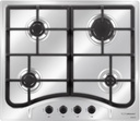 ANAFE MULTIGAS 4 HORNALLAS CON REJILLAS DE FUNDICIÓN  - EFICIENCIA ENERGÉNITCA A+  - ENCENDIDO AUTOMÁTICO - ACERO INOXIDABLE - ORMAY [SPAZIO IX]