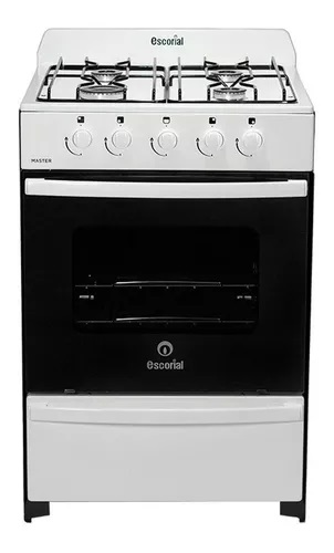COCINA A  GAS NATURAL MASTER CLASSIC - 4 HORNALLAS 56 CM BLANCO - ESCORIAL [MASCL56BN]