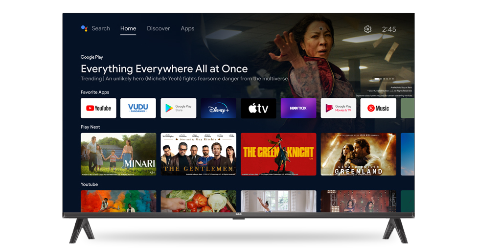 TELEVISOR SMART 32"HD ANDROID  - RCA [C32AND-F]