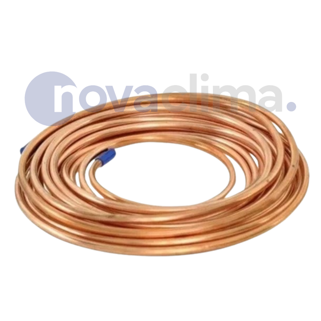 CAÑO DE COBRE FLEXIBLE Ø 3/8" - 0.8MM - ROLLO 15MTS - NOVA CLIMA - PRECIO POR MT