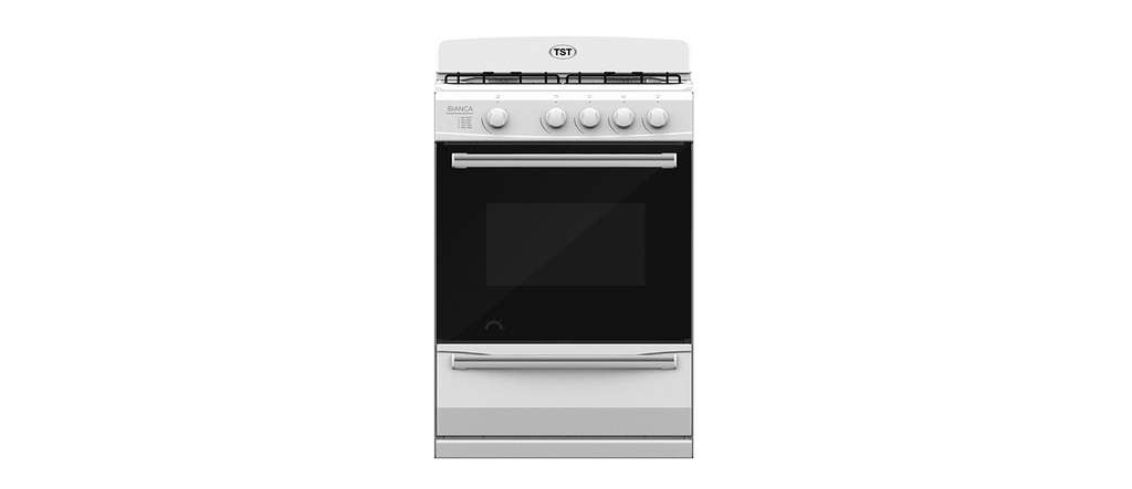 COCINA FAMILIAR BIANCA 4 HORNALLAS  60CM- TST [37-58]