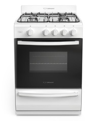 COCINA LUMA MULTIGAS 4 HORNALLAS CON REJILLAS DIVIDIDAS  - EFICIENCIA ENERGÉNITCA A+ - BLANCO - ORMAY 