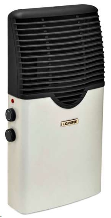 CALEFACTOR ELÉCTRICO ALUMINUM 1.000/2.000 W- CONVECCIÓN FORZADA-TERMOSTADO REGULABLE - GRAFITO - LONGVIE [EEP2K]