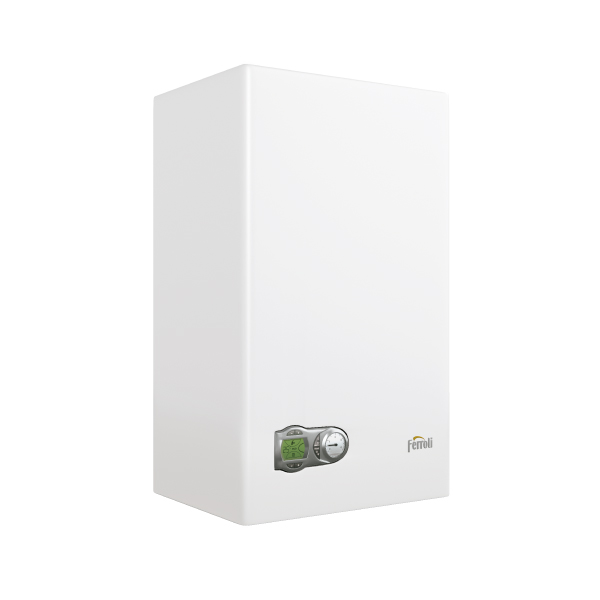 PACK CALDERA FORTUNA 32.000 KCAL GAS NATURAL TIRO FORZADO - DOBLE SERVICIO CON SALIDA DE GASES - FERROLI