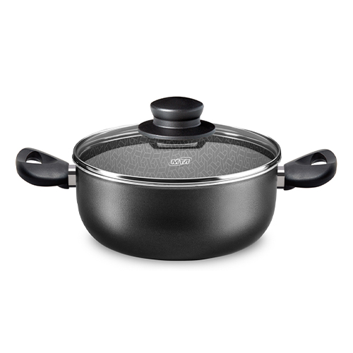 CACEROLA 26 CM SUPRA ANTIADHERENTE TAPA VIDRIO [976]