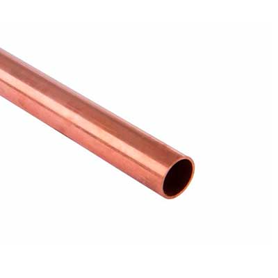 CAÑO COBRE RIGIDO Ø 1" ESPESOR 1mm en tiras de 5 mts (COBRE NACIONAL) - Precio por Metro