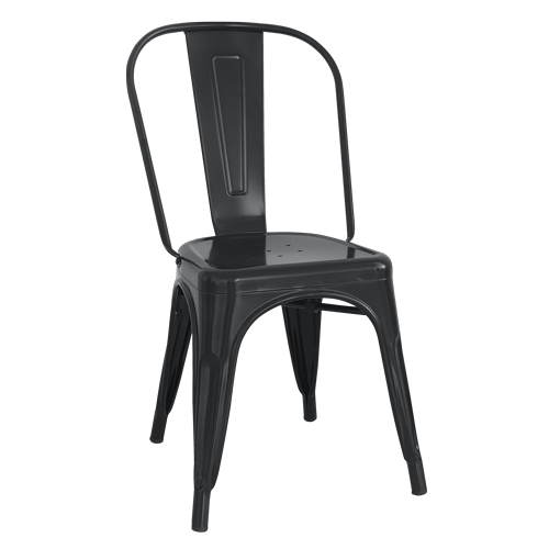 SILLA TOLIX NEGRO SATINADO [H-801]