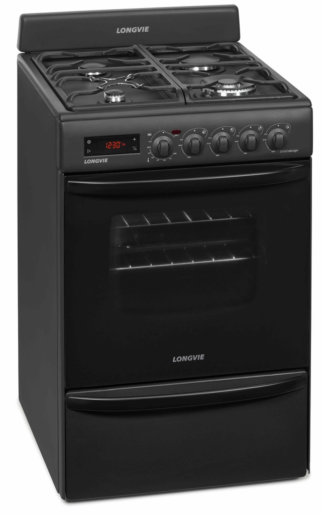 COCINA PREMIUM A GAS LONGVIE 60CM - GRAFITO - EFICIENCIA A  [21601GT]