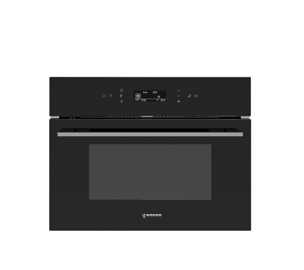 HORNO ELECTRICO MULTIFUNCION COMBI CON MICROONDAS 40lts NEGRO DE 45cm - NODOR [MW4800DB]