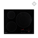 ANAFE DE INDUCCION DE 3 ZONAS CON DETECCION DE ZONAS Y BISEL FRONTAL NEGRO DE 60cm - NODOR [ISN6323BK]