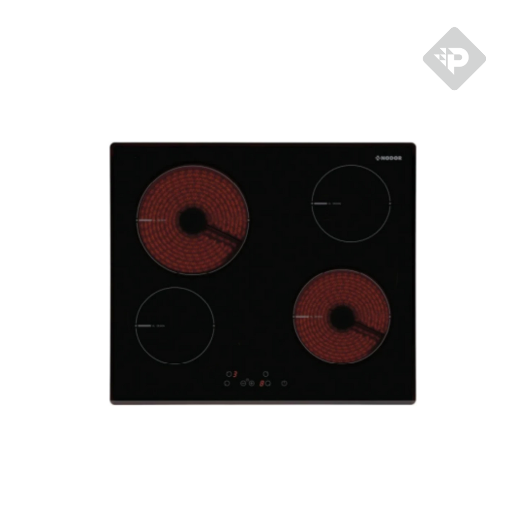 ANAFE VITROCERAMICO DE 4 ZONAS NEGRO DE 60cm - NODOR [VHN6400BK]
