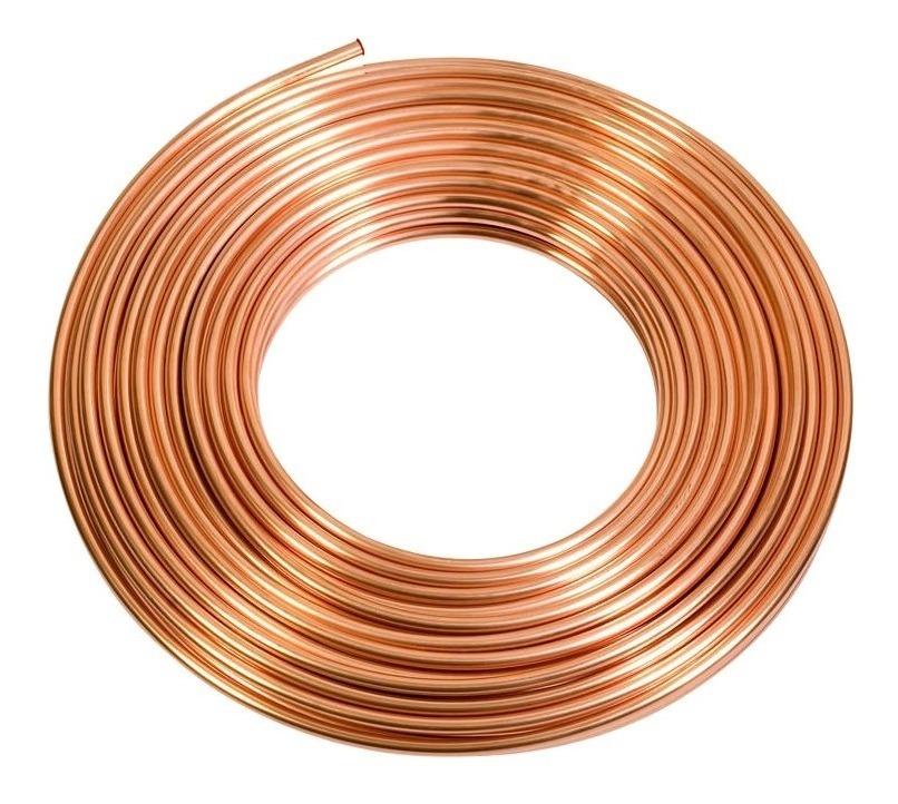 CAÑO DE COBRE FLEXIBLE Ø 3/8" - 0.8MM - ROLLO 45MTS - BRASIL - PRECIO POR MT