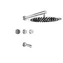 GRIFERÍA DUCHA BICOMANDO CON TRANSFERENCIA LUXURY CROMO - HIDROMET - 10 AÑOS DE GARANTÍA [15008CRCR]