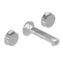 GRIFERÍA LAVATORIO DE PARED BICOMANDO LUXURY CROMO - HIDROMET - 10 AÑOS DE GARANTÍA [15090CRCR]