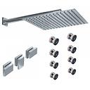 GRIFERÍA DUCHA 2 VIAS BICOMANDO CON TRANSFERENCIA Y ESCOCESA BLOCK PLANE CROMO - HIDROMET - 10 AÑOS DE GARANTÍA [34067CRCR]