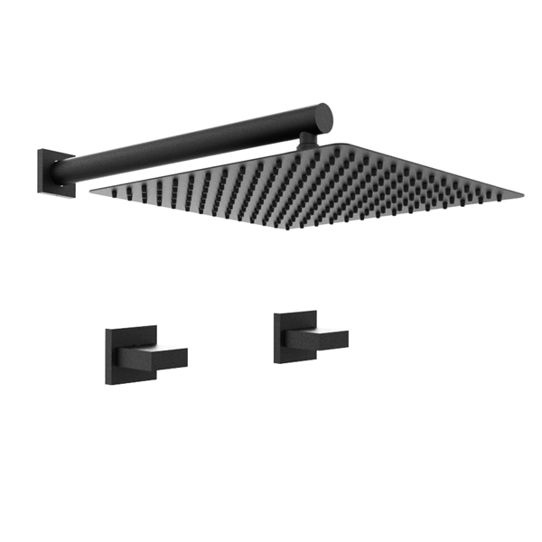 GRIFERÍA DUCHA BICOMANDO SIN TRANSFERENCIA BLOCK UP NEGRO - HIDROMET - 10 AÑOS DE GARANTÍA [34004NEGR]