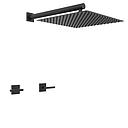 GRIFERÍA DUCHA BICOMANDO SIN TRANSFERENCIA BLOCK LEVER NEGRO - HIDROMET - 10 AÑOS DE GARANTÍA [03409NEGR]