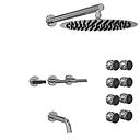 GRIFERÍA DUCHA 3 VIAS BICOMANDO CON TRANSFERENCIA Y ESCOCESA FLAT LEVER CROMO - HIDROMET - 10 AÑOS DE GARANTÍA [84145CRCR]