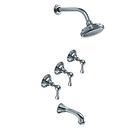 GRIFERÍA DUCHA BICOMANDO CON TRANSFERENCIA BEVERLY LEVER CROMO - HIDROMET - 10 AÑOS DE GARANTÍA [00408CRCR]