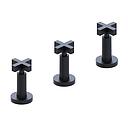 GRIFERÍA BIDET BICOMANDO LOOK CRUZ NEGRO - HIDROMET - 10 AÑOS DE GARANTÍA [31102NEGR]