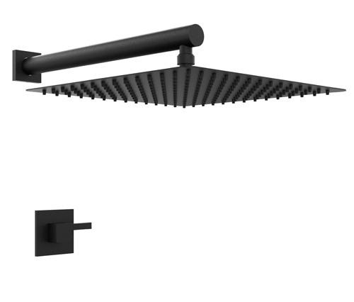 GRIFERÍA DUCHA MONOCOMANDO SIN TRANSFERENCIA ONE BLOCK NEGRO - HIDROMET - 10 AÑOS DE GARANTÍA [3504NEGR]
