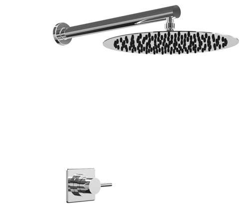 GRIFERÍA DUCHA MONOCOMANDO SIN TRANSFERENCIA ONE CROMO - HIDROMET - 10 AÑOS DE GARANTÍA [03004CRCR]