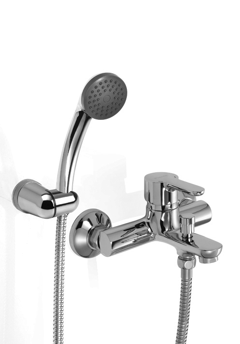 GRIFERÍA MONOCOMANDO EMBLEM DUCHA EXTERIOR CON TRANSFERENCIA CROMO PIAZZA [10008]