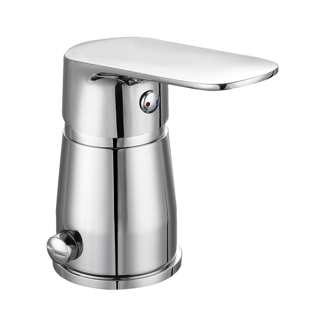 GRIFERÍA MONOCOMANDO OGGI CROMO BIDET CON TRANSFERENCIA CROMO PIAZZA [10504]