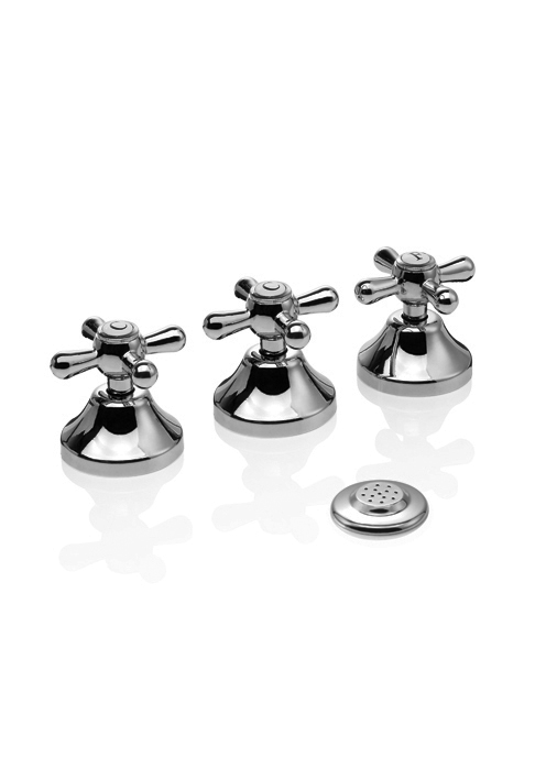 GRIFERÍA BICOMANDO CONVENCIONAL VILLAGE BIDET CON TRANSFERENCIA CROMO PIAZZA [31404]