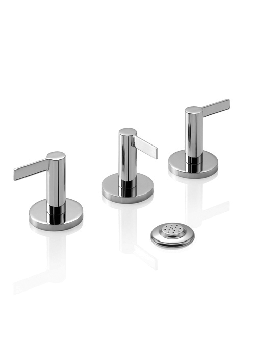 GRIFERÍA BICOMANDO CIERRE CERAMICO GUILTY LEVER BIDET CON TRANSFERENCIA CROMO PIAZZA [22504]