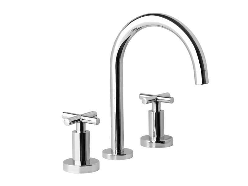 GRIFERÍA BICOMANDO CIERRE CERAMICO NOVARA LAVATORIO CROMO PIAZZA [21001]