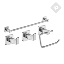 ACCESORIO CUBE SET 4 PIEZAS - NICKEL  PIAZZA [73028NK]